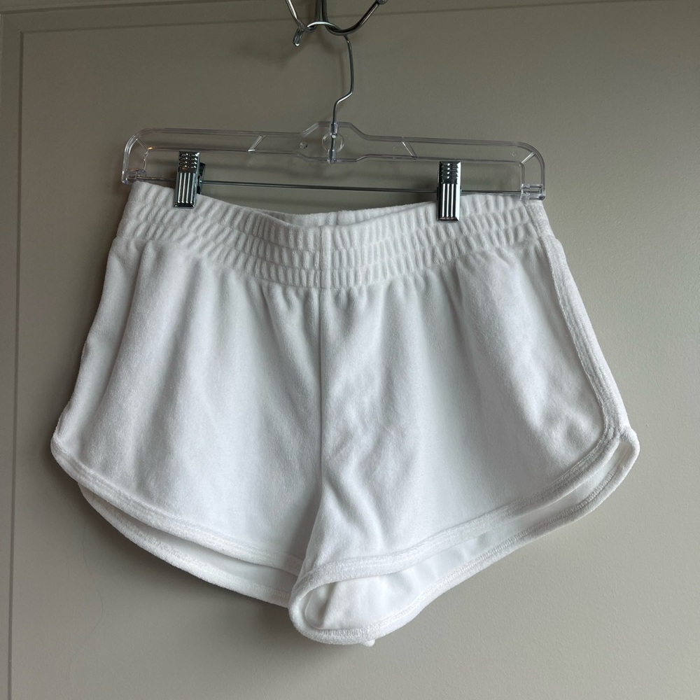 TNA White Terry Athletic Lounge Shorts
